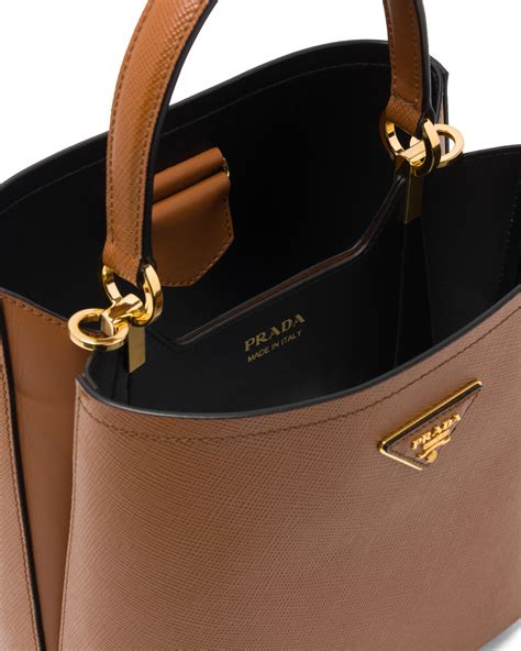 tasche prada cognac|Prada Medium Saffiano Leather Tote Bag .